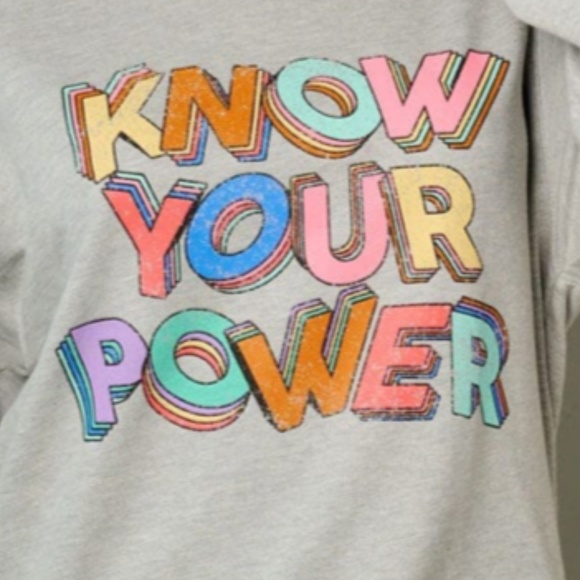 "The Jess" Know Your Power Graphic Sweatshirt - Picture 3 of 4